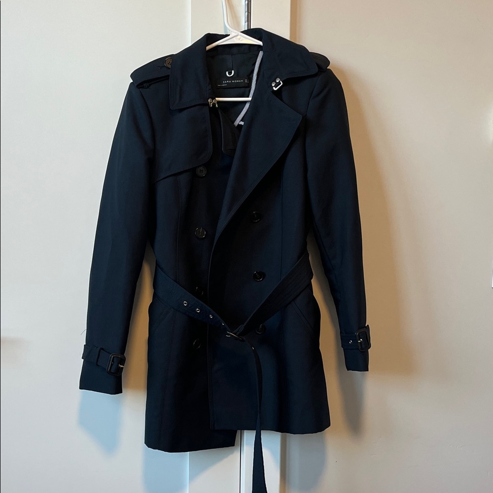 Zara Women’s Dark Navy Trench Coat